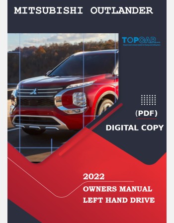 mitsubishi outlander 2022 owners manual